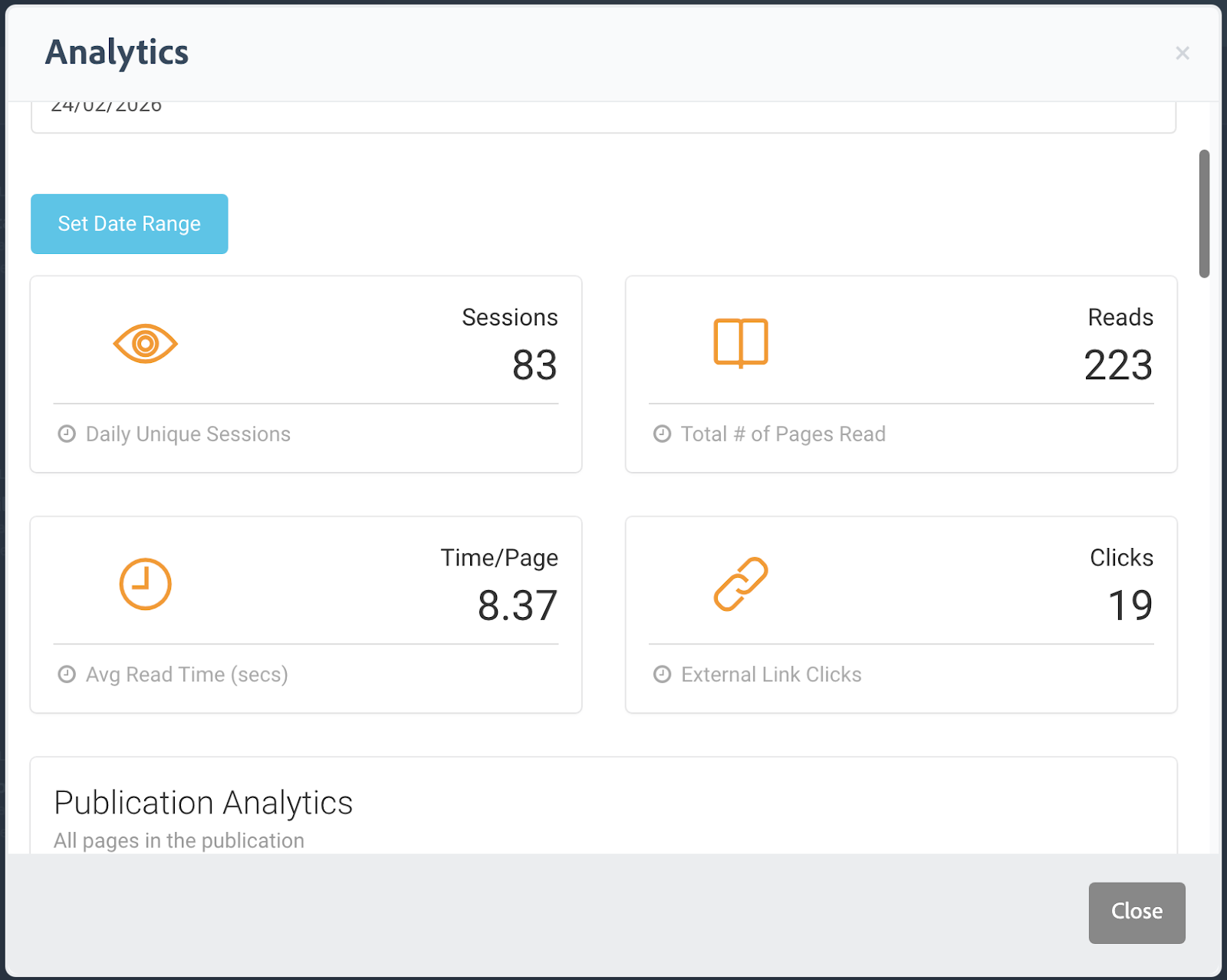 Digital flipbook displayed in a browser